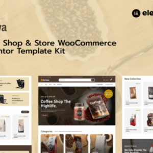 Qohwa - Coffee Shop & Store Ecommerce Elementor Pro Template Kit